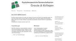 Desktop Screenshot of praxis-graute.de