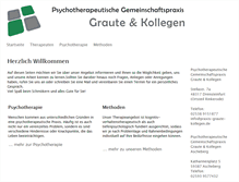 Tablet Screenshot of praxis-graute.de